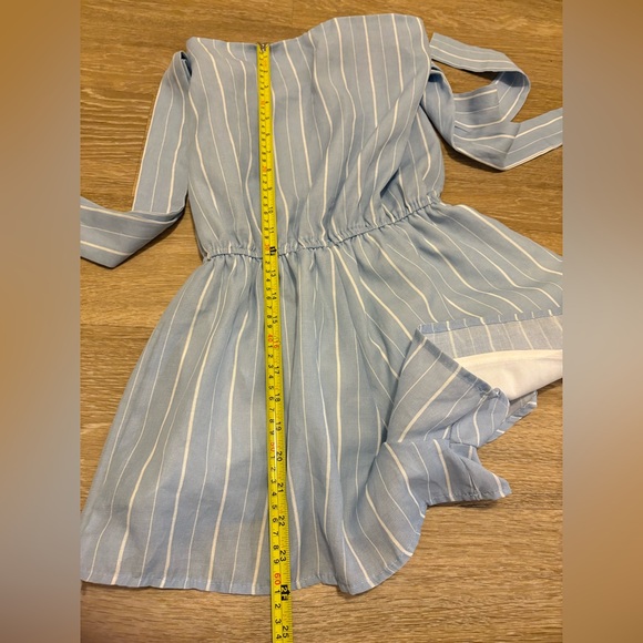 White Fox Strapless Romper - Picture 6 of 7